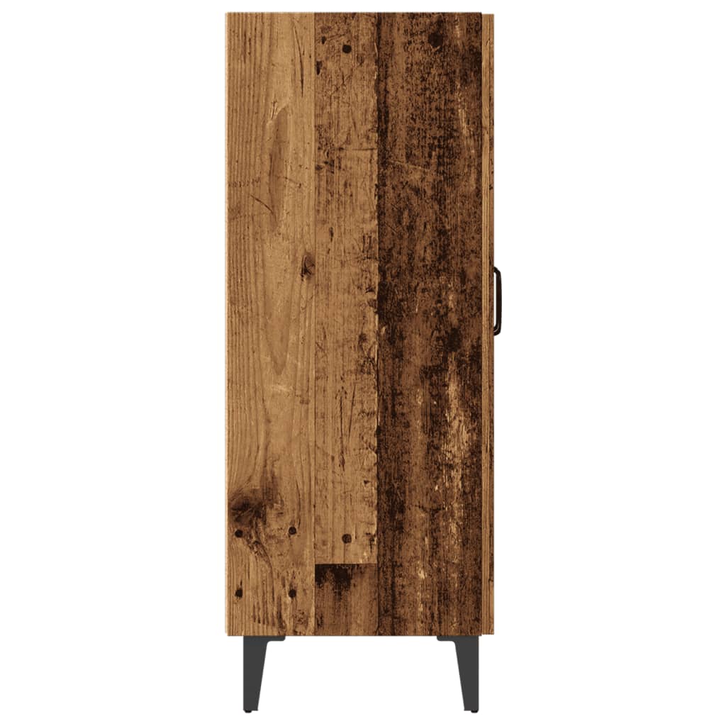 Skjenk gammelt tre 70x34x90 cm konstruert tre