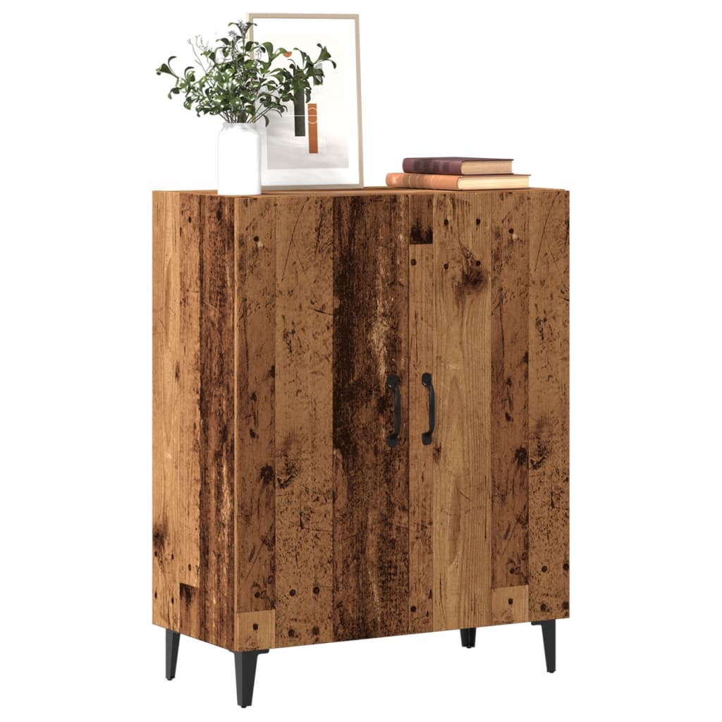 Skjenk gammelt tre 70x34x90 cm konstruert tre