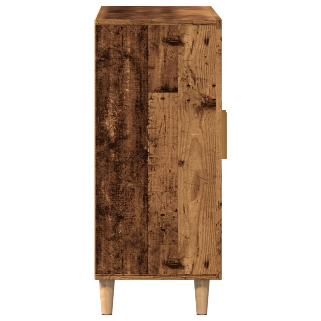 Skjenk gammelt tre 90x34x80 cm konstruert tre