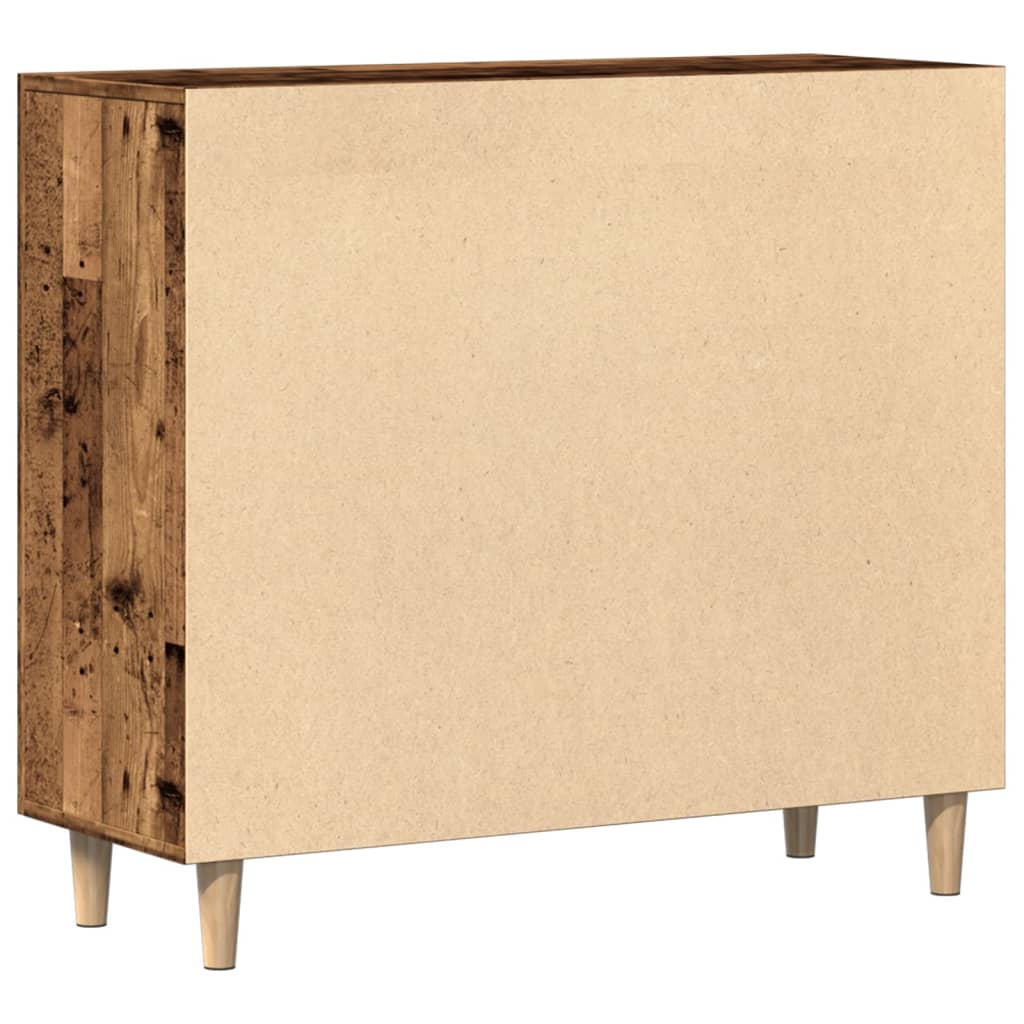Skjenk gammelt tre 90x34x80 cm konstruert tre