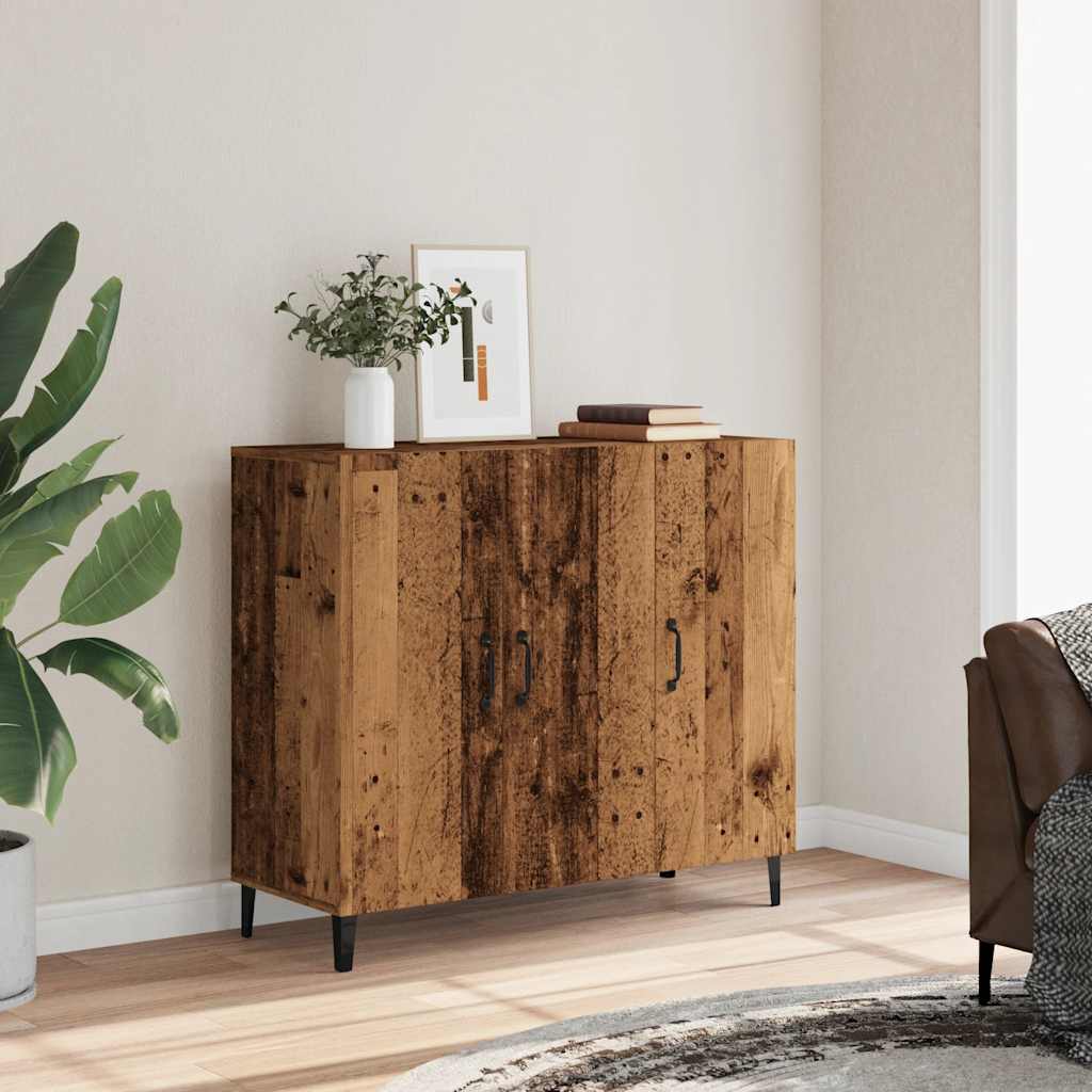 Skjenk gammelt tre 90x34x80 cm konstruert tre