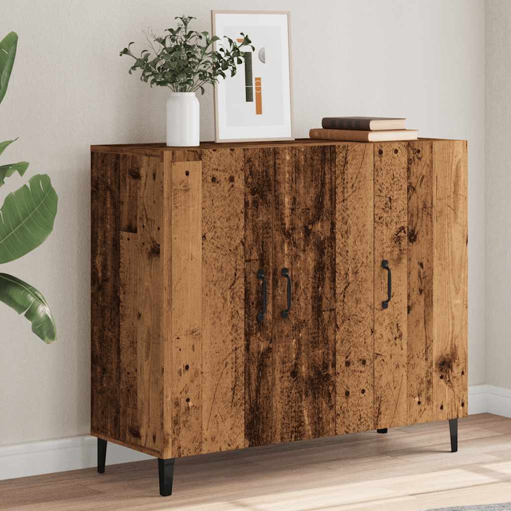 Skjenk gammelt tre 90x34x80 cm konstruert tre