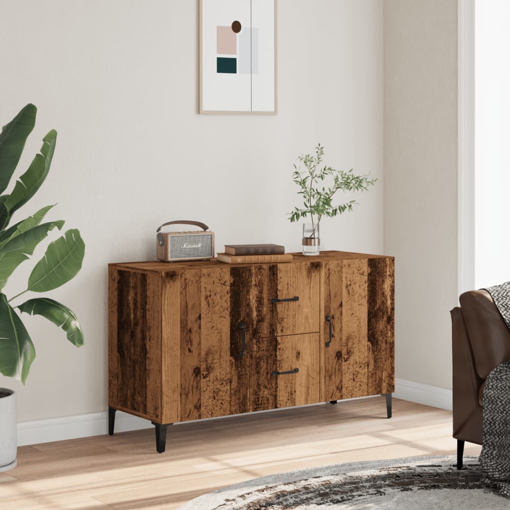 Skjenk gammelt tre 100x36x60 cm konstruert tre