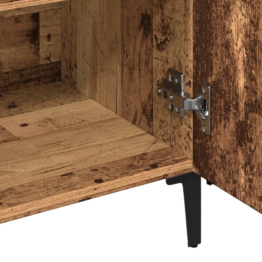 Skjenk gammelt tre 100x36x60 cm konstruert tre