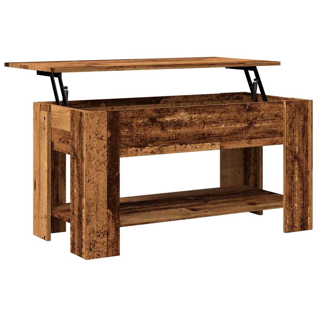 Salongbord gammelt tre 101x49x52 cm konstruert tre