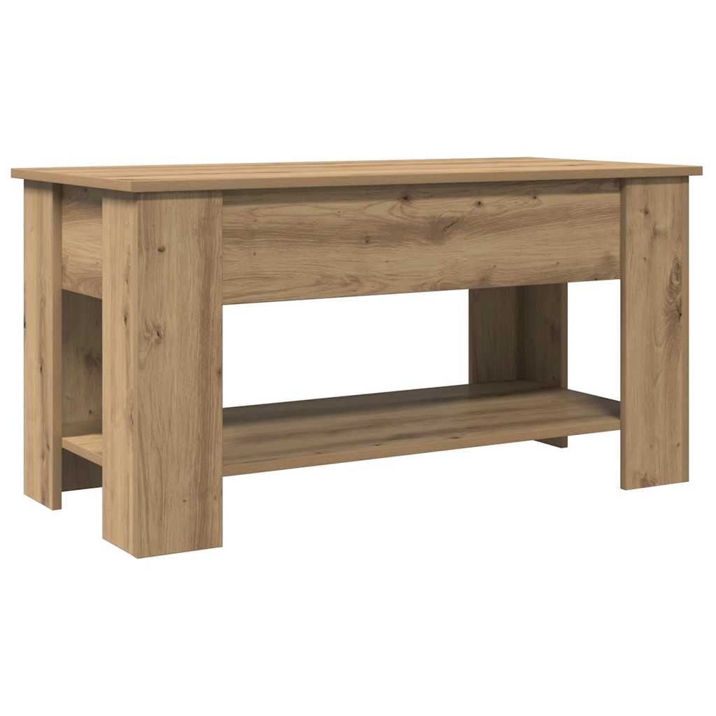 Salongbord artisan eik 101x49x52 cm konstruert tre