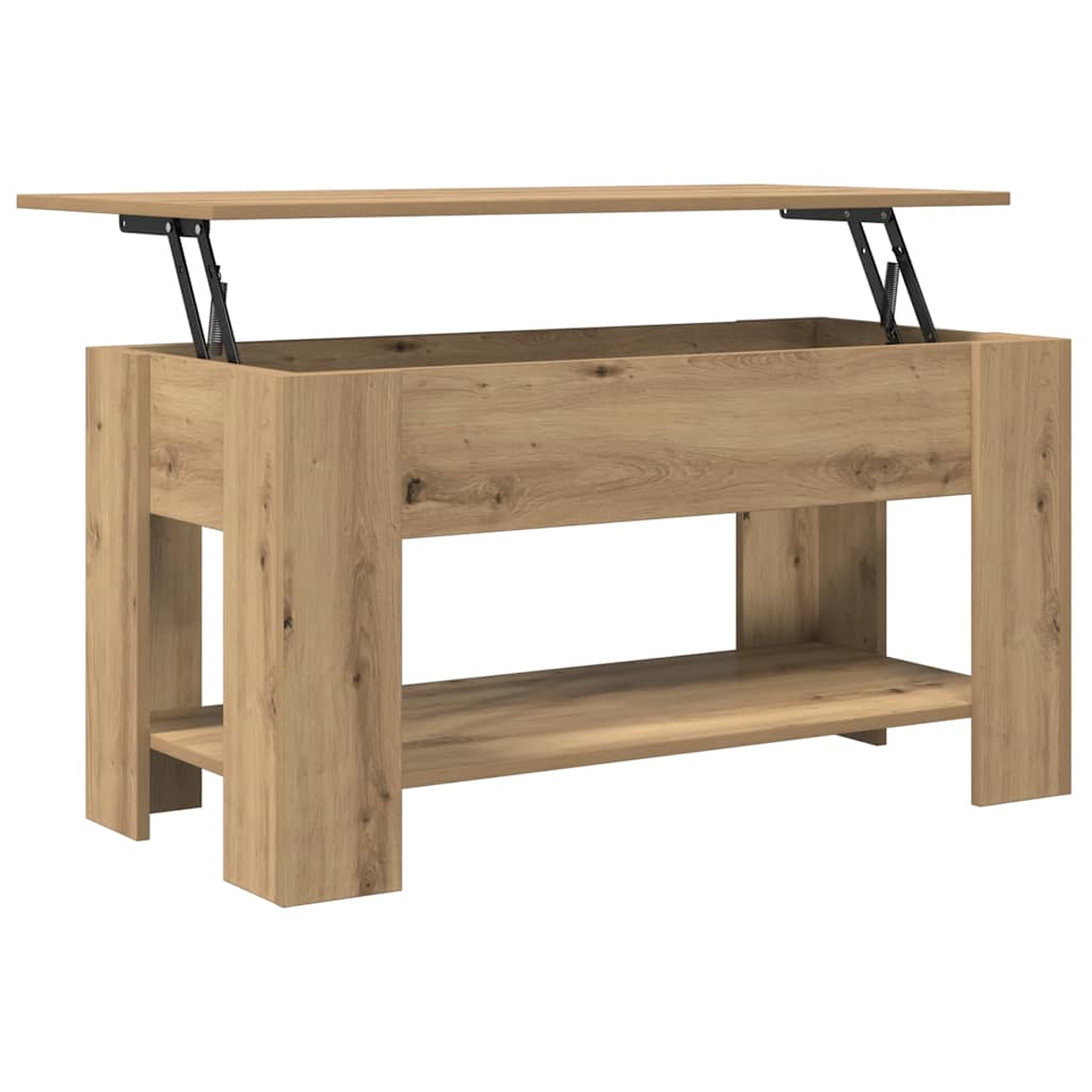 Salongbord artisan eik 101x49x52 cm konstruert tre