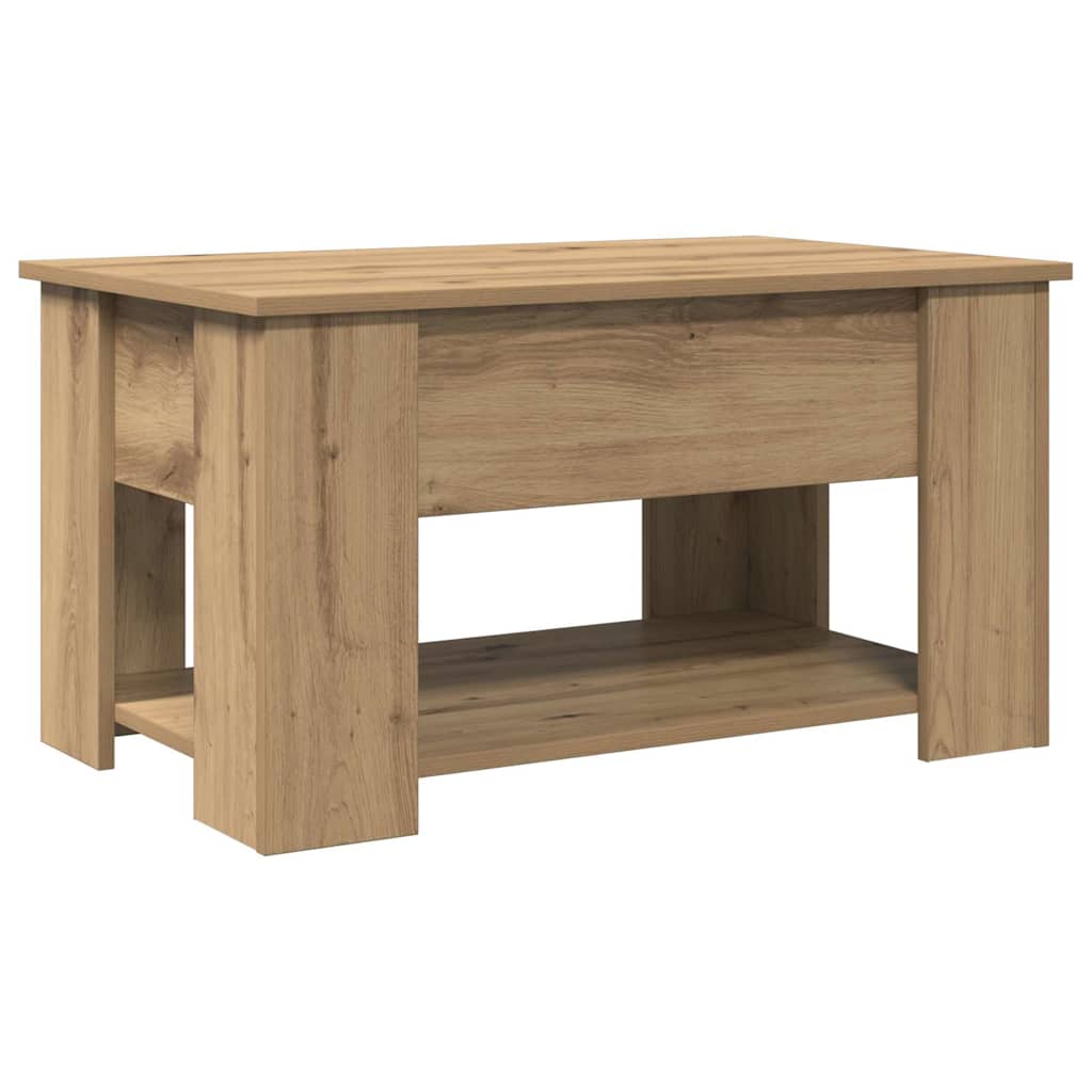 Salongbord artisan eik 79x49x41 cm konstruert tre