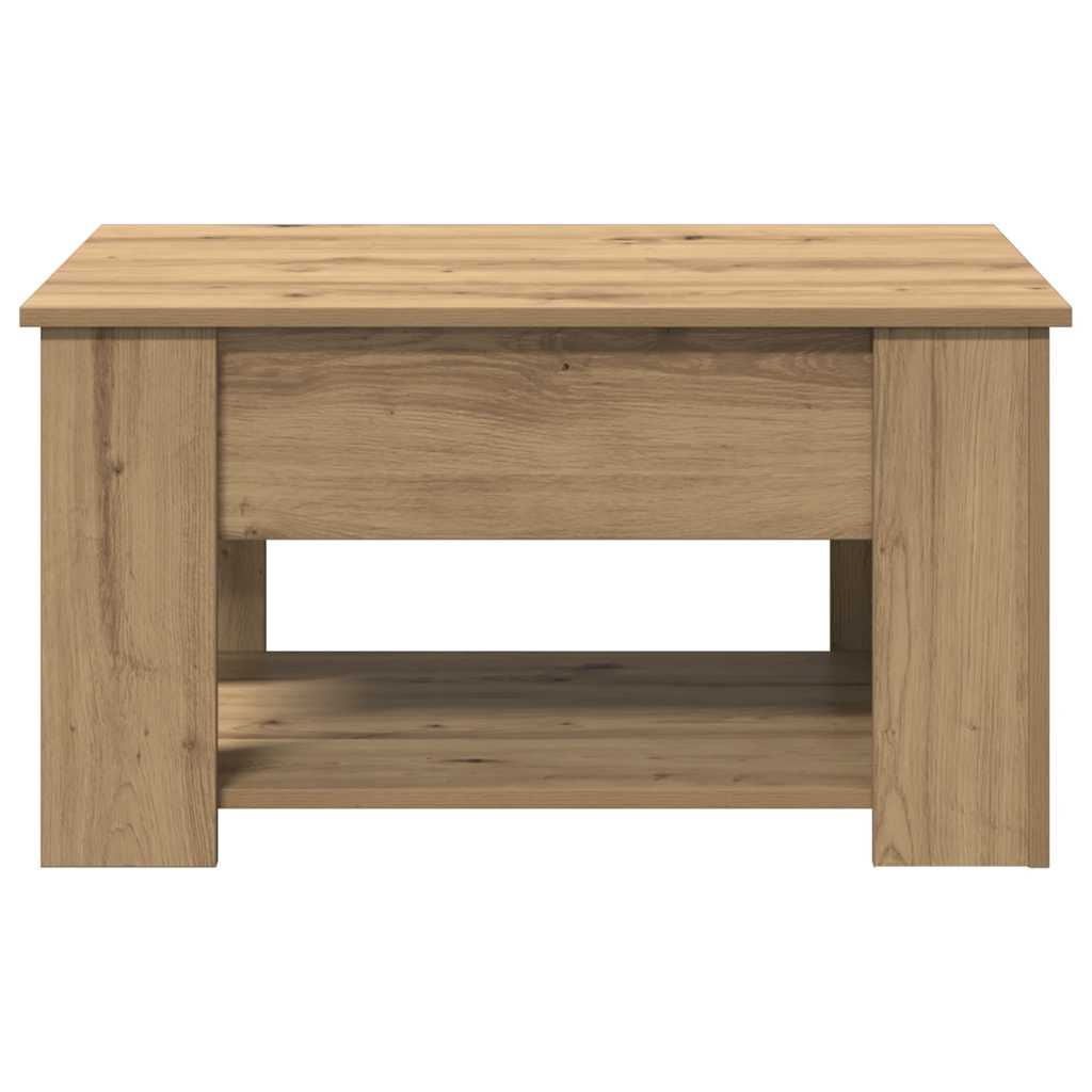 Salongbord artisan eik 79x49x41 cm konstruert tre