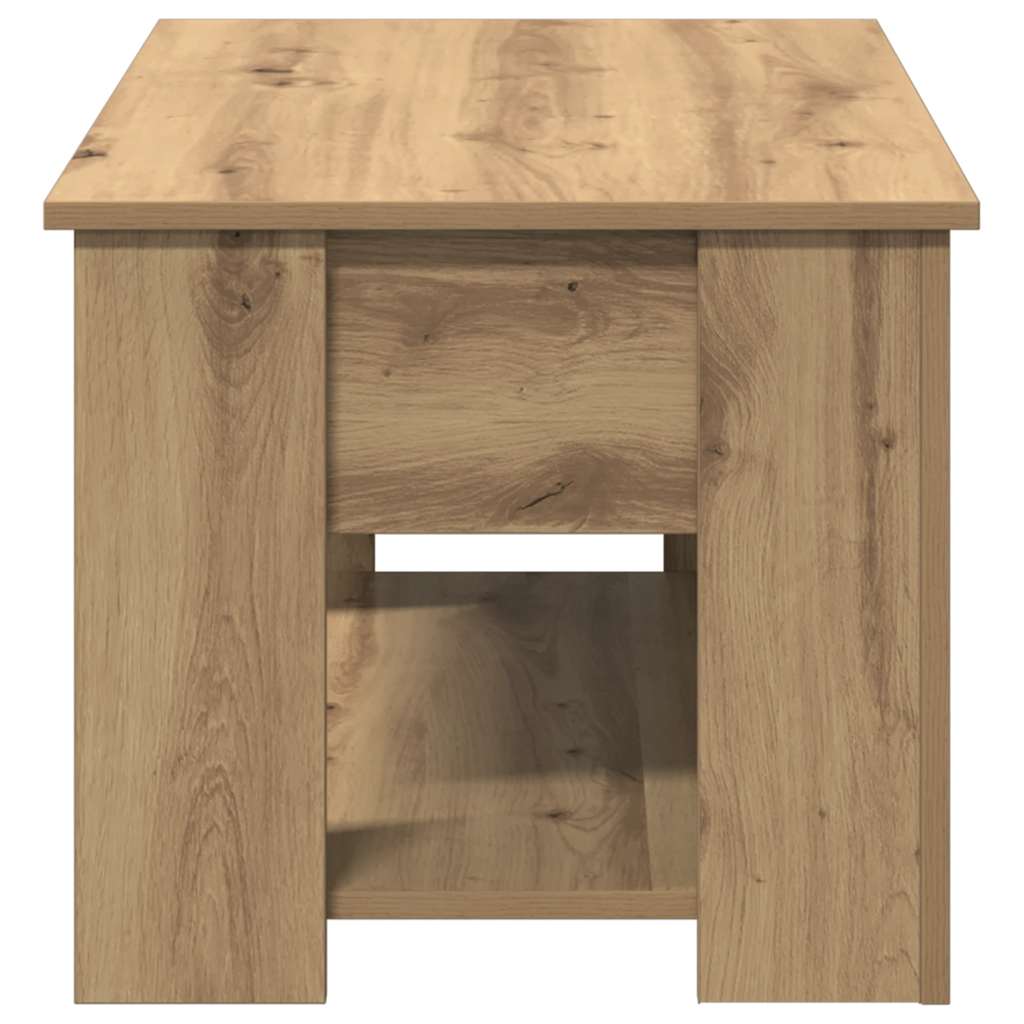 Salongbord artisan eik 79x49x41 cm konstruert tre