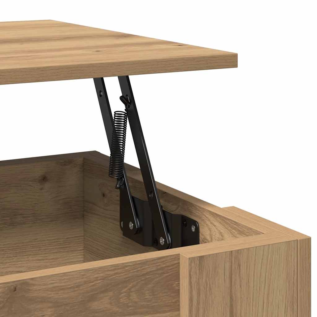 Salongbord artisan eik 79x49x41 cm konstruert tre