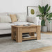 Salongbord artisan eik 79x49x41 cm konstruert tre