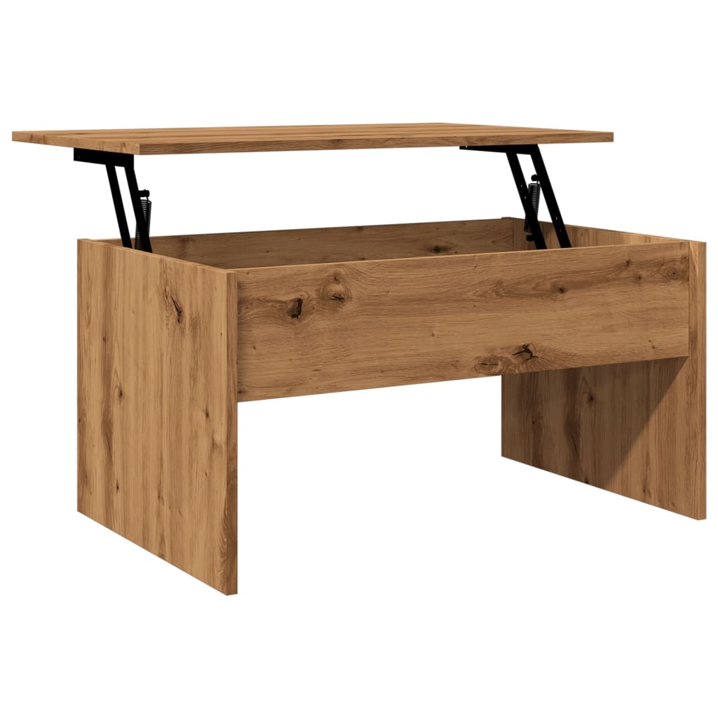Salongbord brun eik 80x50,5x41,5 cm konstruert tre