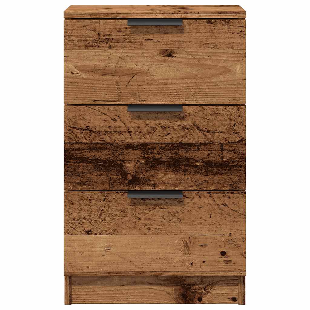 Nattbord 2 stk gammelt tre 40x36x65 cm konstruert tre