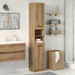 Baderomsskap artisan eik 32x34x188,5 cm konstruert tre