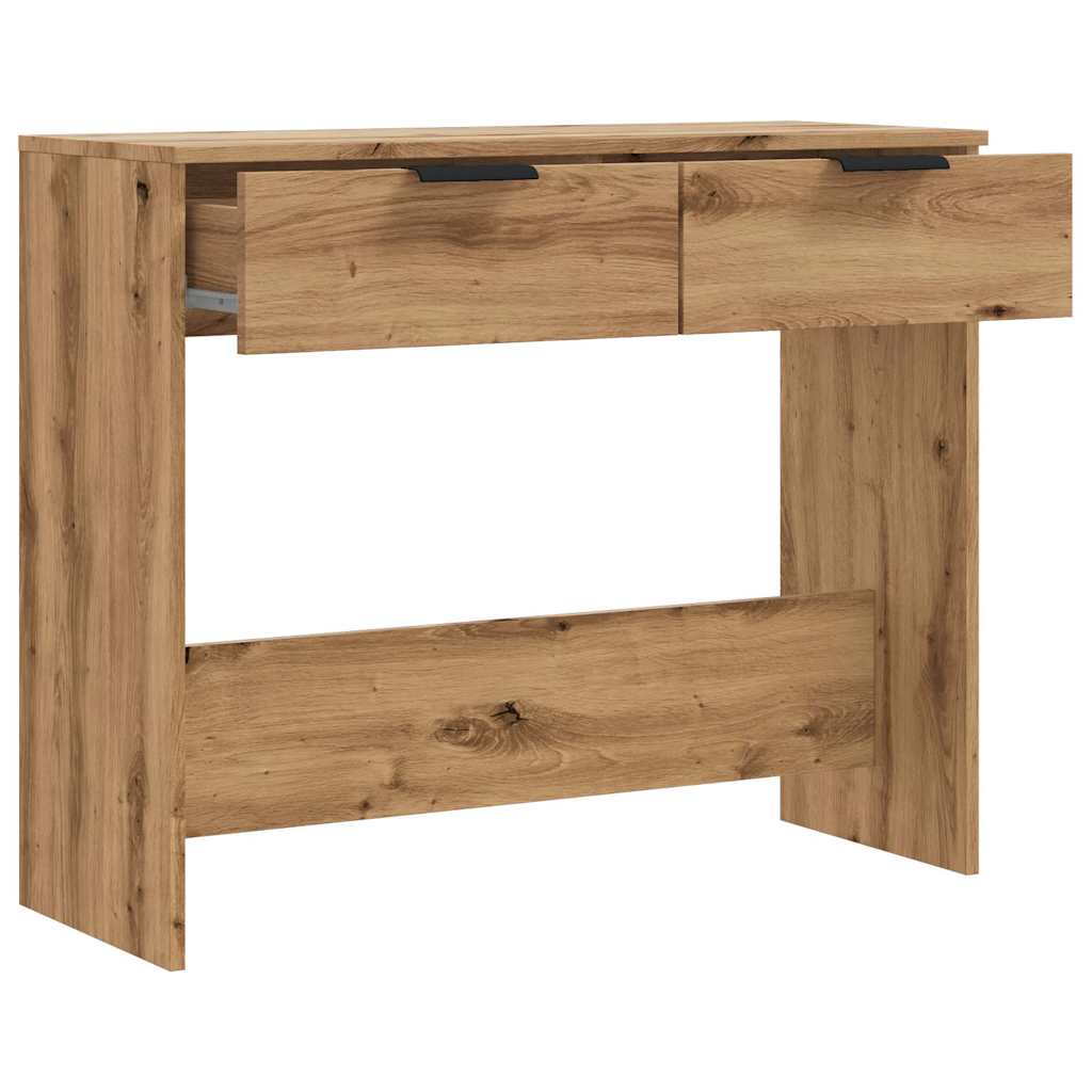 Konsollbord artisan eik 90x36x75 cm konstruert tre