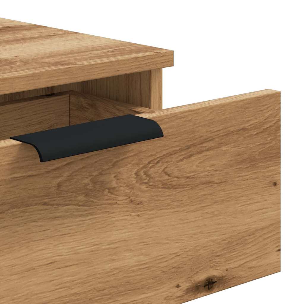 Konsollbord artisan eik 90x36x75 cm konstruert tre