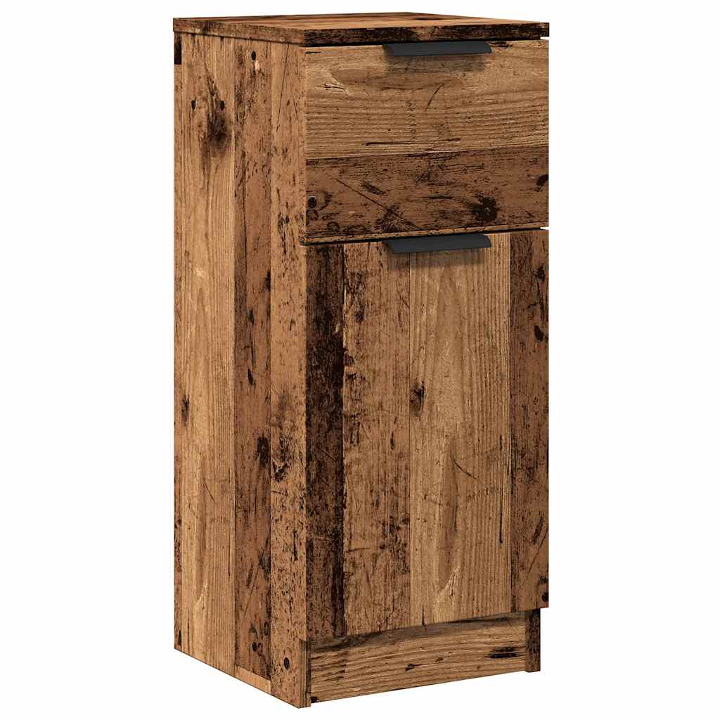 Skjenk gammelt tre 30x30x70 cm konstruert tre