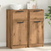 Skjenker 2 stk artisan eik 30x30x70 cm konstruert tre