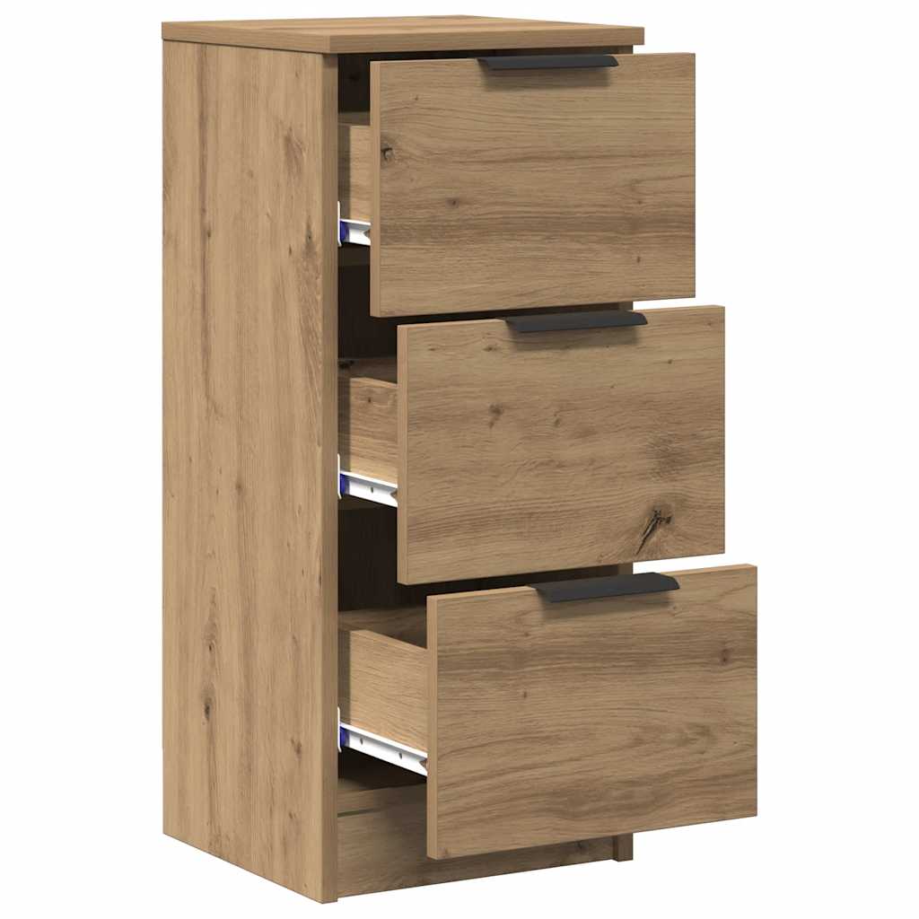Skjenker 2 stk artisan eik 30x30x70 cm konstruert tre