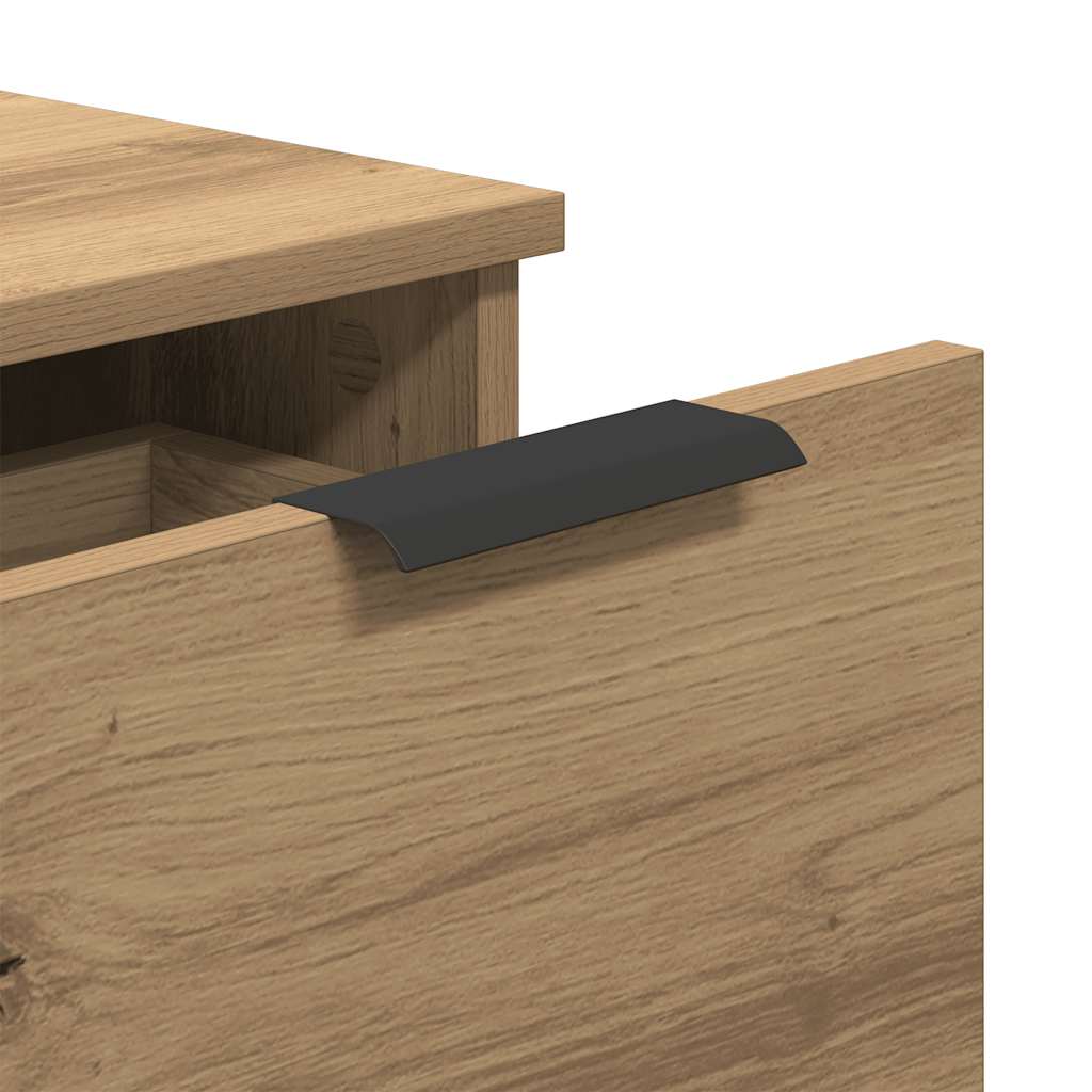Skjenker 2 stk artisan eik 30x30x70 cm konstruert tre