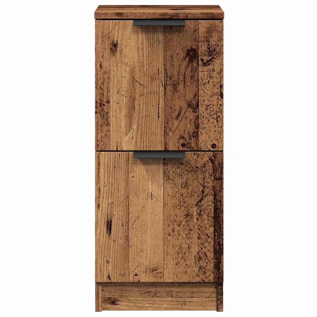 Skjenk gammelt tre 30x30x70 cm konstruert tre