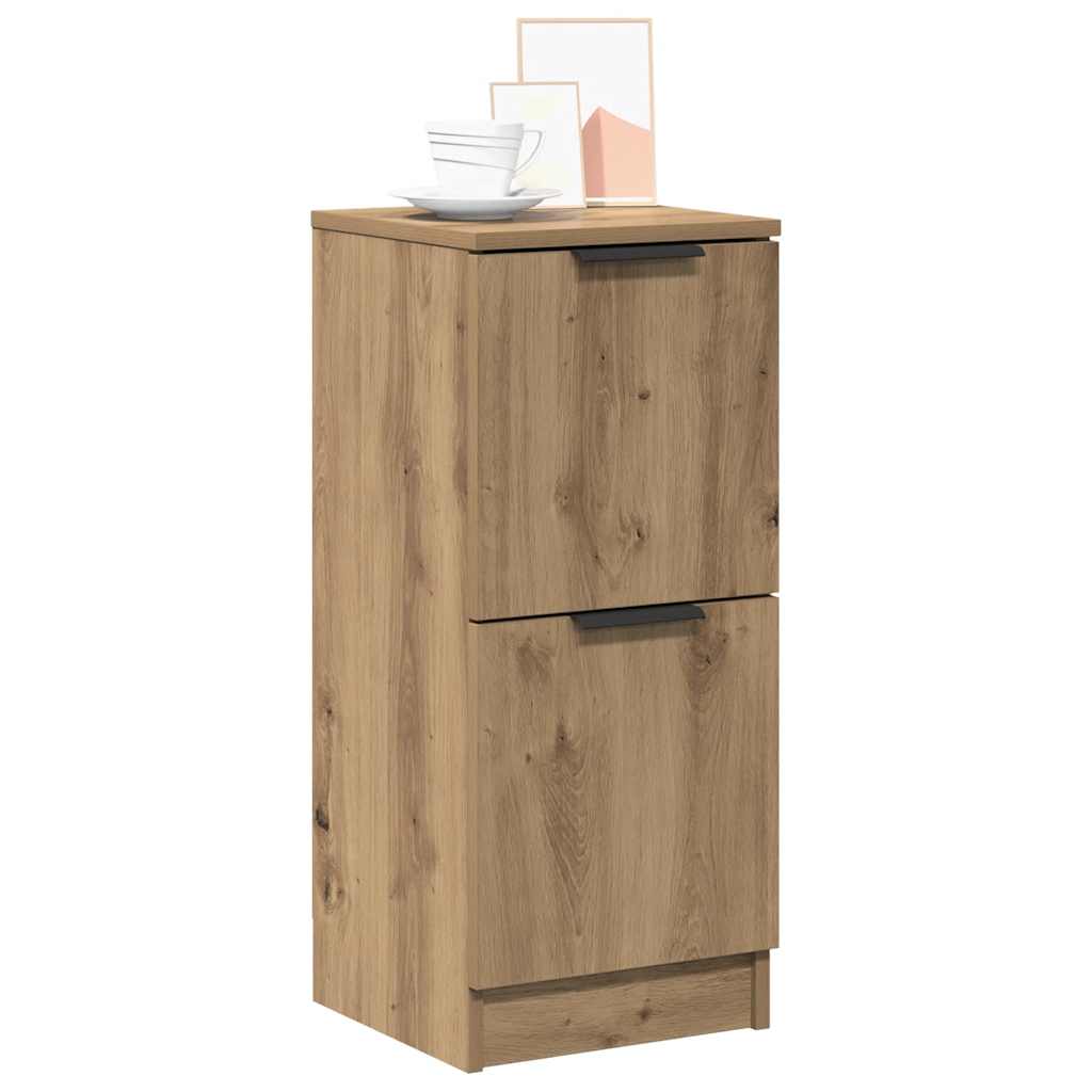 Skjenker 2 stk artisan eik 30x30x70 cm konstruert tre