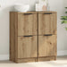 Skjenker 2 stk artisan eik 30x30x70 cm konstruert tre