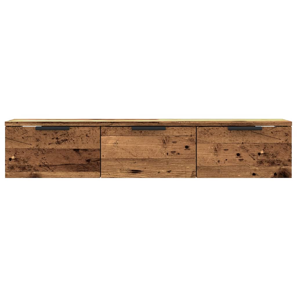Veggskap gammelt tre 102x30x20 cm konstruert tre