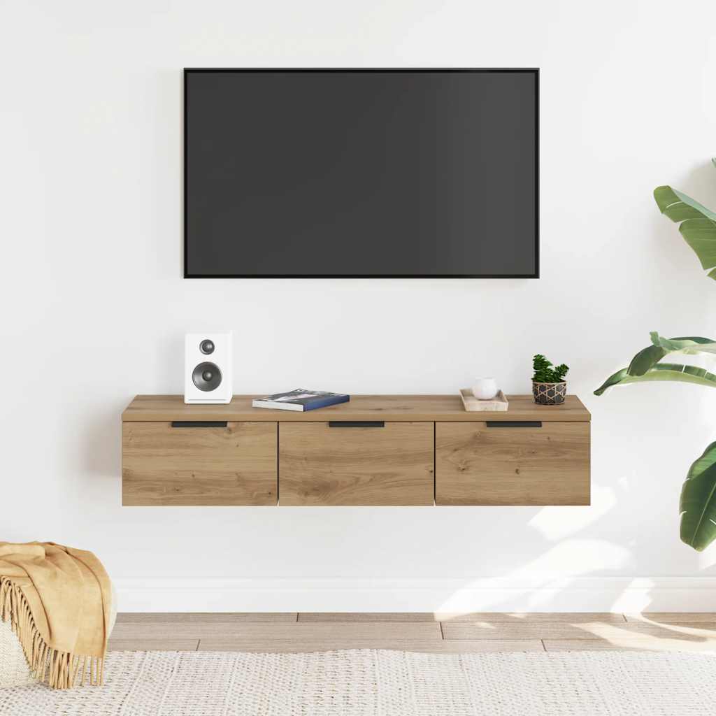 Veggskap artisan eik 102x30x20 cm konstruert tre