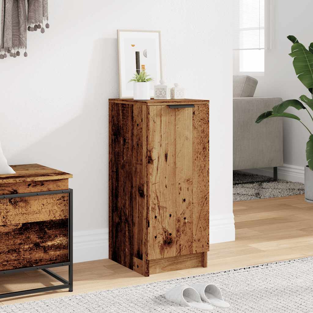 Skoskap gammelt tre 29,5x35x70 cm konstruert tre