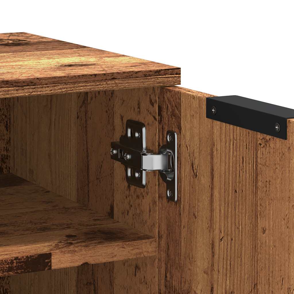 Skoskap gammelt tre 29,5x35x70 cm konstruert tre