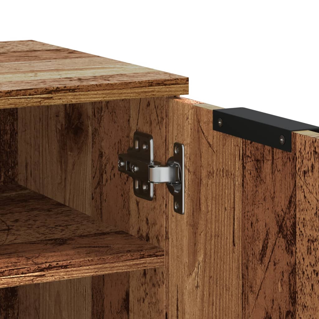 Skoskap gammelt tre 59x35x70 cm konstruert tre