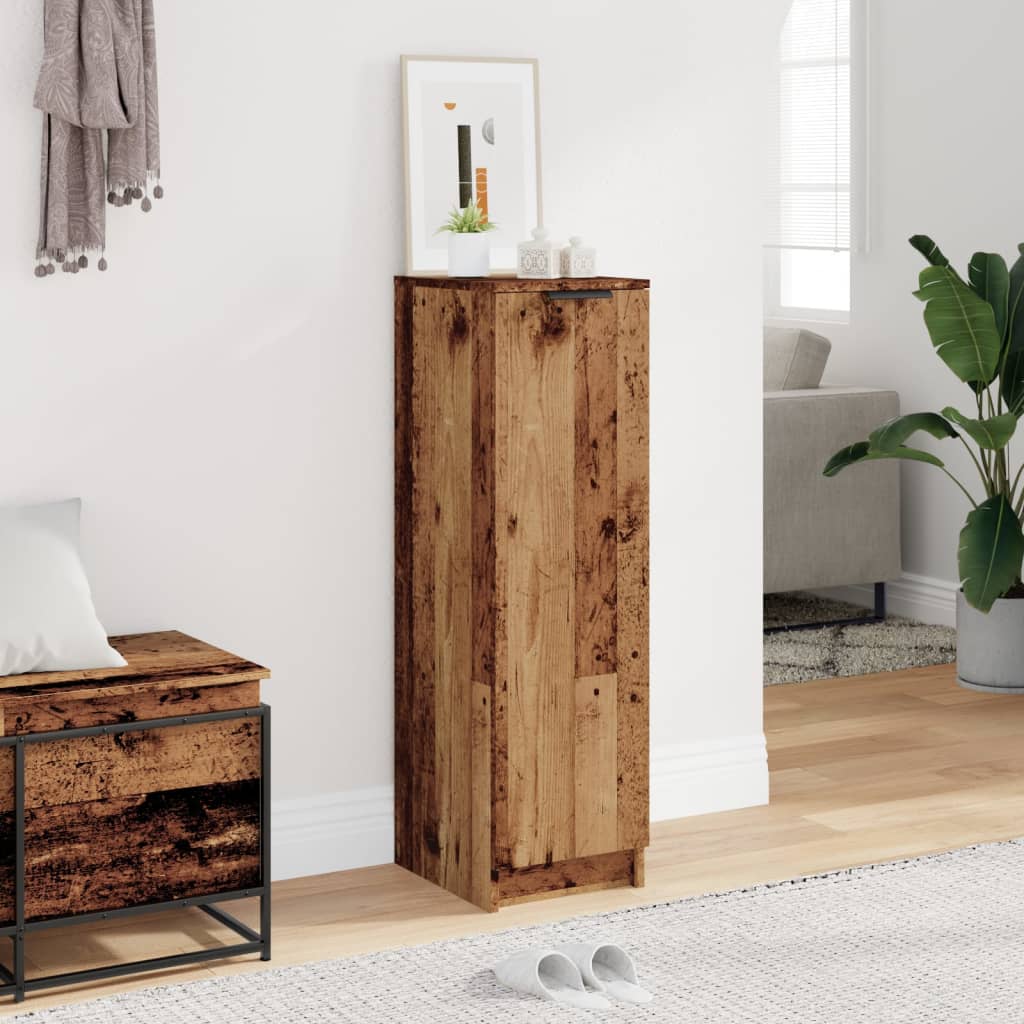 Skoskap gammelt tre 29,5x35x100,5 cm konstruert tre