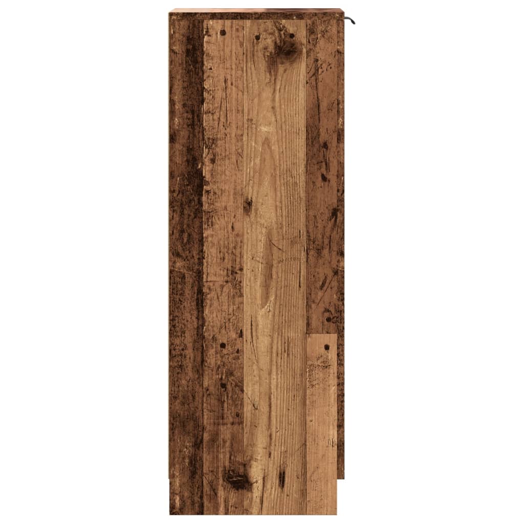 Skoskap gammelt tre 29,5x35x100,5 cm konstruert tre