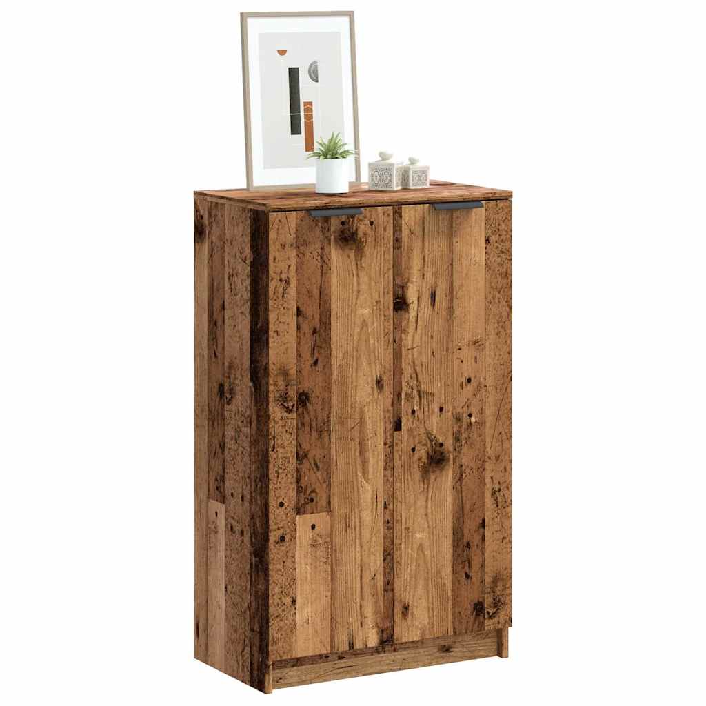 Skoskap gammelt tre 59x35x100,5 cm konstruert tre