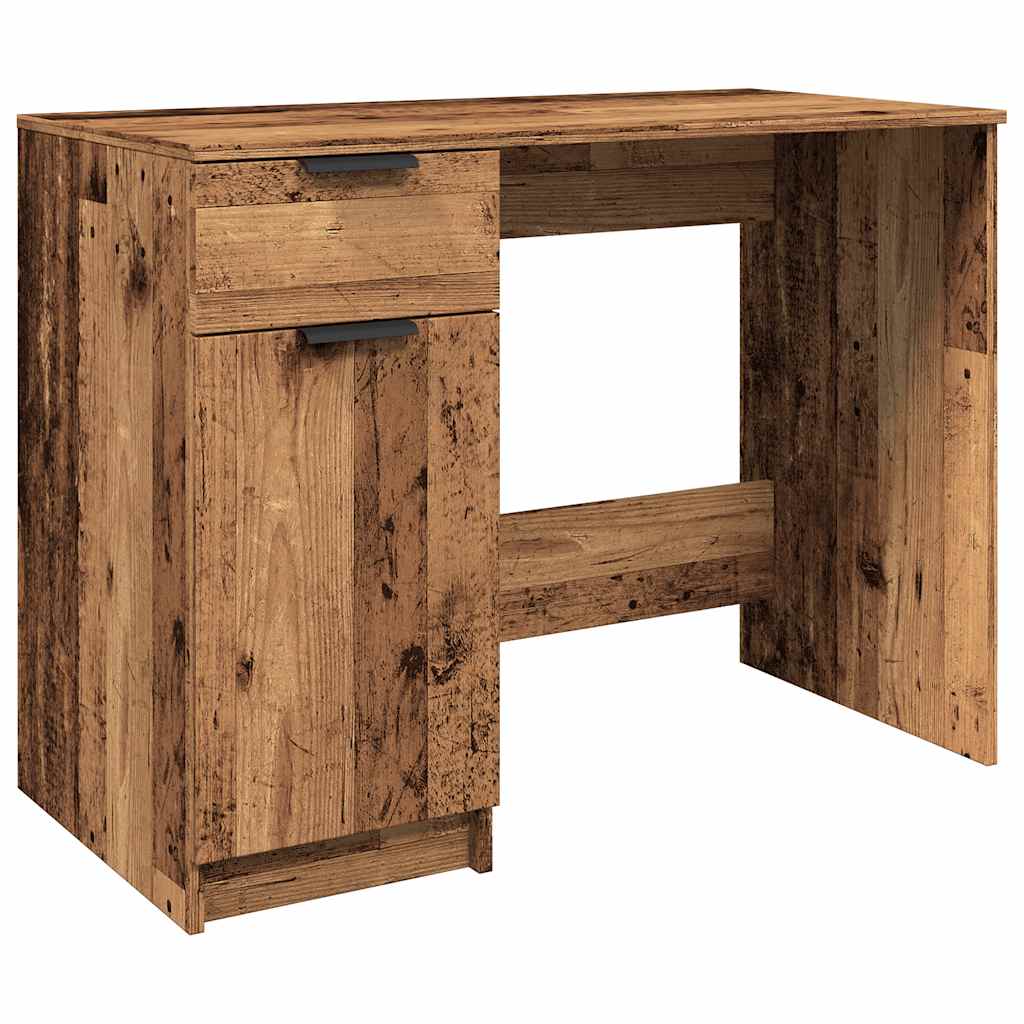 Skrivebord gammelt tre 100x50x75 cm konstruert tre