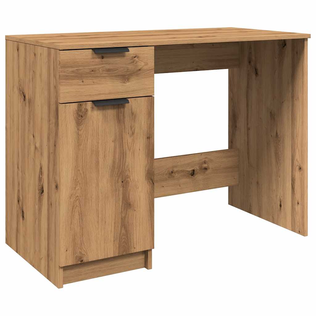 Skrivebord artisan eik 100x50x75 cm konstruert tre