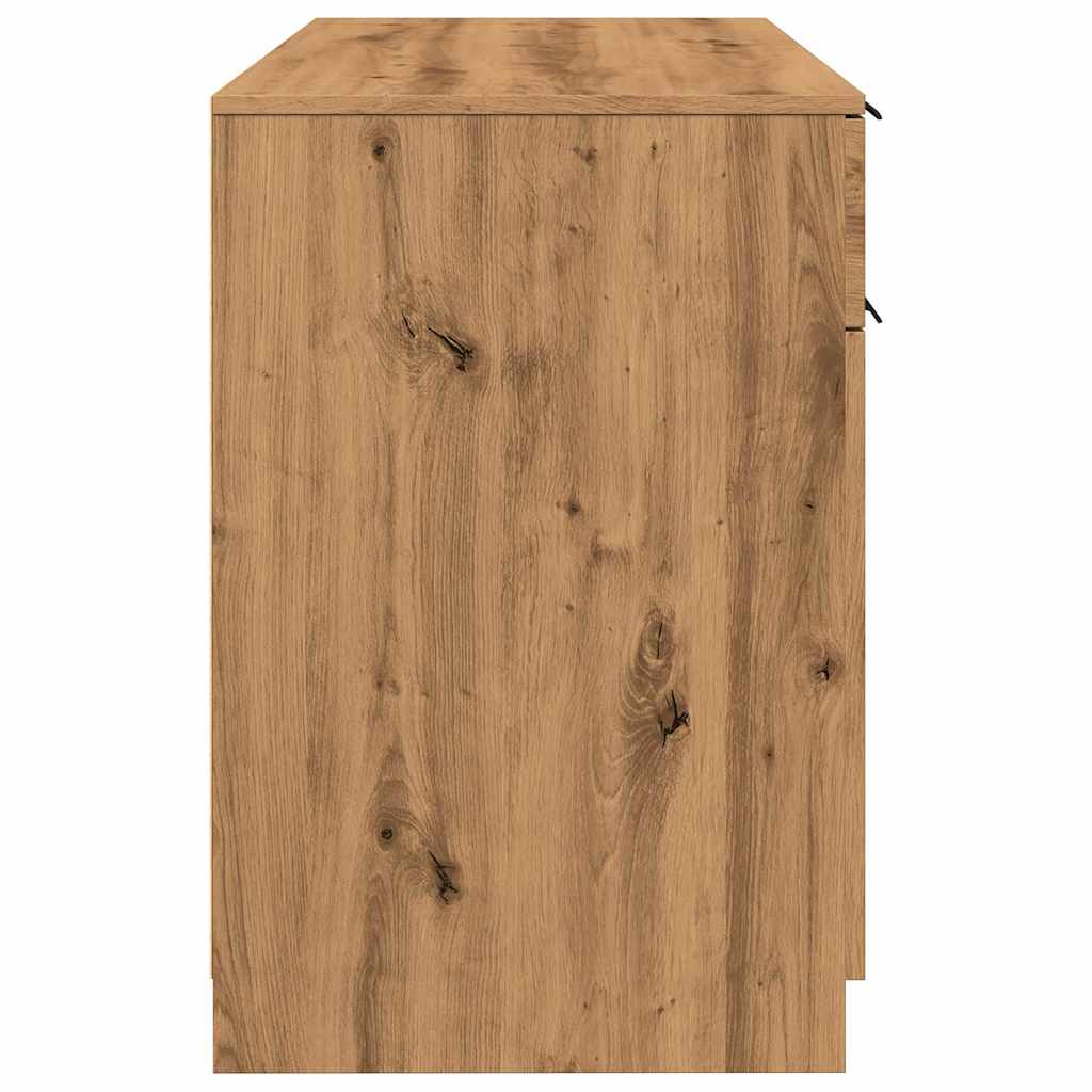 Skrivebord artisan eik 100x50x75 cm konstruert tre