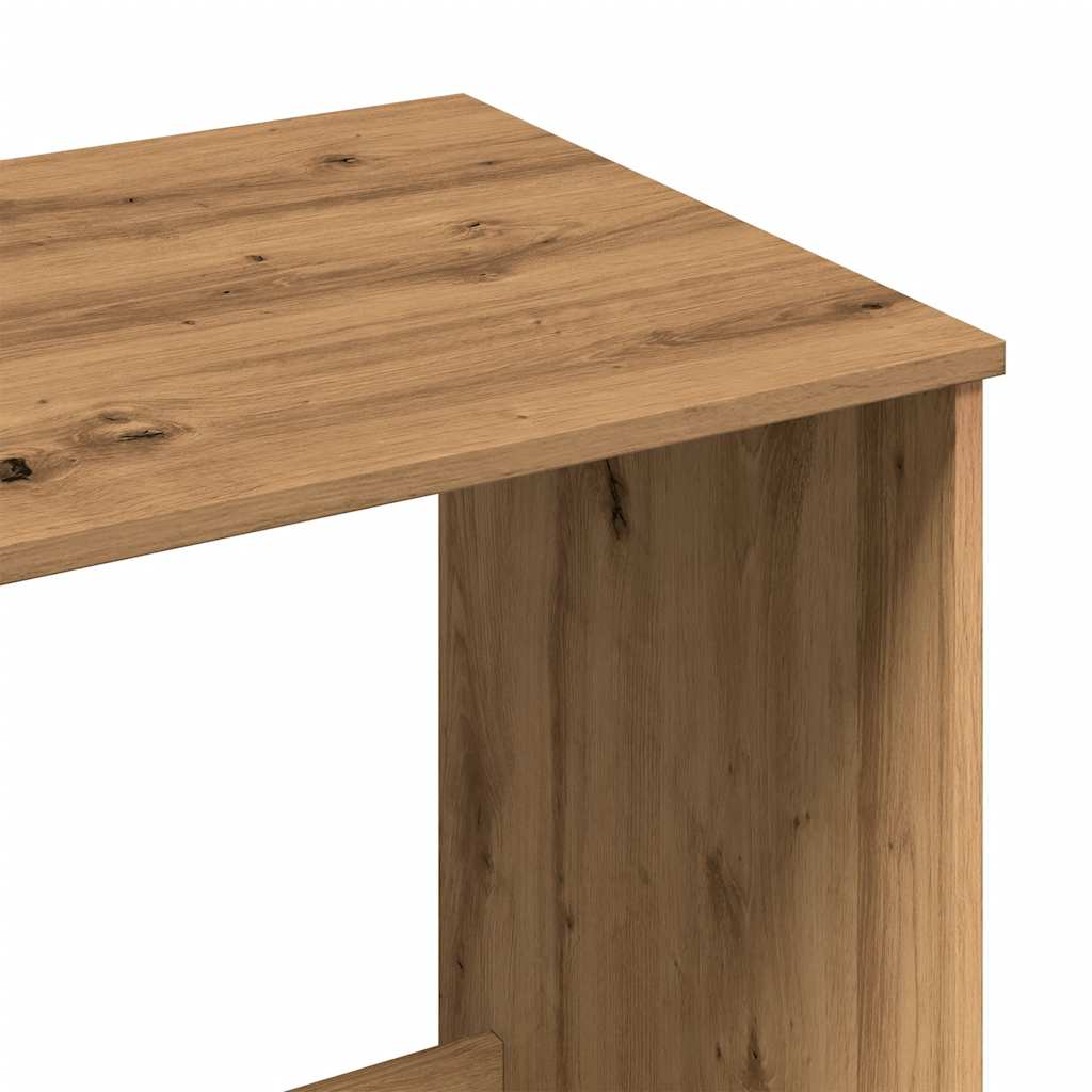 Skrivebord artisan eik 100x50x75 cm konstruert tre