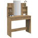Sminkebord med speil artisan eik 96x39x142 cm