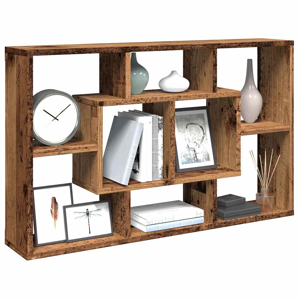 Vegghylle gammelt tre 85x16x52,5 cm konstruert tre