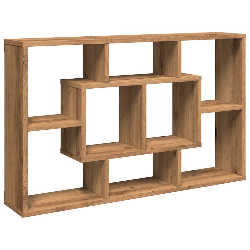 Vegghylle håndverkseik 85x16x52,5 cm konstruert tre