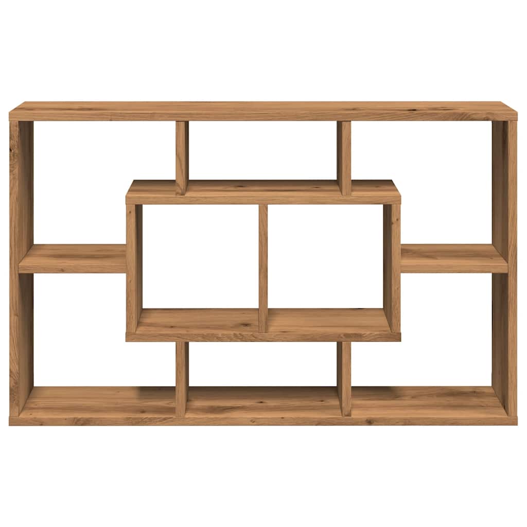 Vegghylle håndverkseik 85x16x52,5 cm konstruert tre
