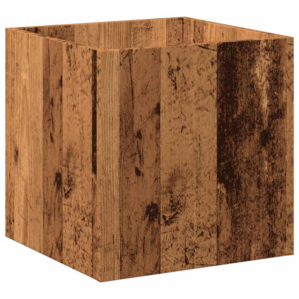Plantekasse gammelt tre 40x40x40 cm konstruert tre
