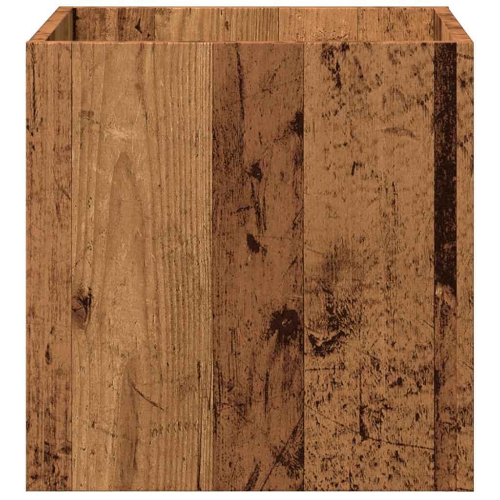 Plantekasse gammelt tre 40x40x40 cm konstruert tre