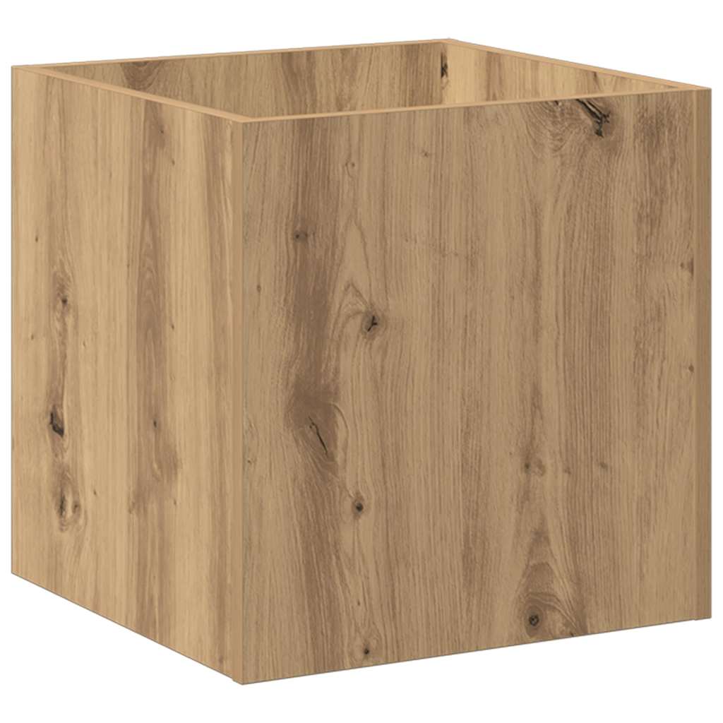 Plantekasse artisan eik 40x40x40 cm konstruert tre