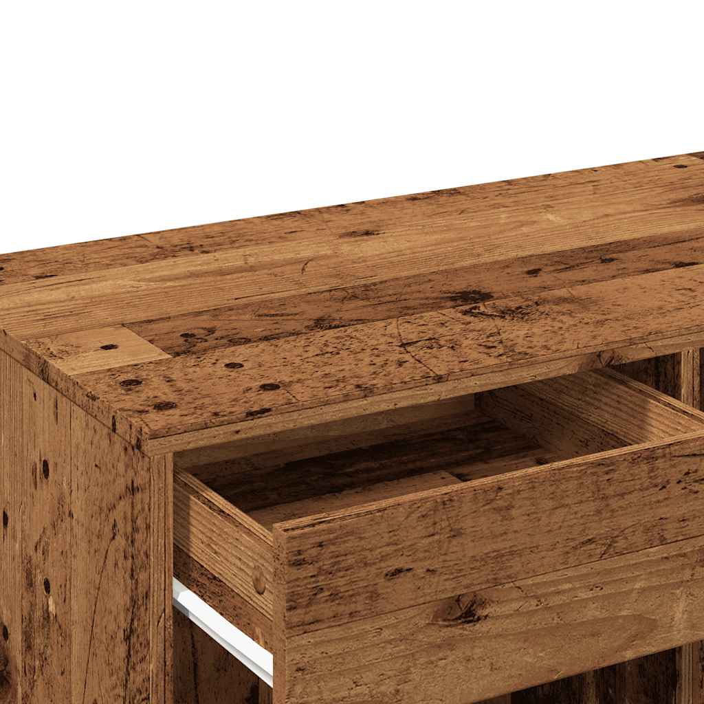 Sminkeskap gammelt tre 80x40x75 cm konstruert tre