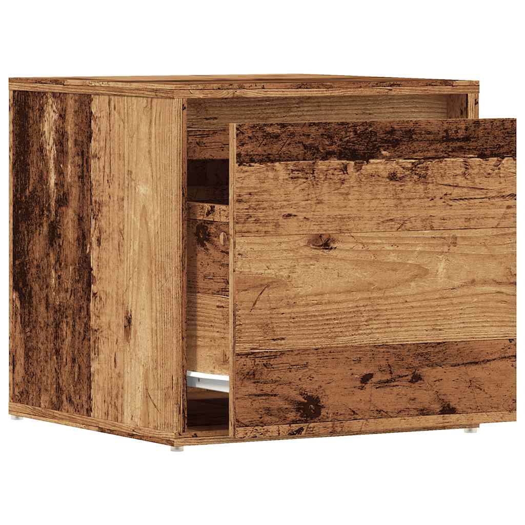 Oppbevaringsskap gammelt tre 40,5x40x40 cm konstruert tre