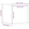 Oppbevaringsskap gammelt tre 40,5x40x40 cm konstruert tre
